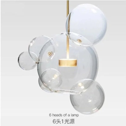 Decorbites™ Glasleuchter: Nordisch-italienische LED-Hängeleuchte für Wohn- und Esszimmer