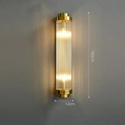 Decorbites™ Art-Deco-Edelstahl-Kristall-LED-Wandleuchte Schwarz Gold Schlafzimmer Flur
