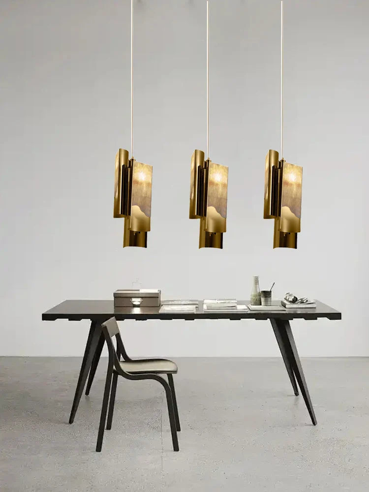 DecorBites™ Italian Marble Pendant Lamp Gold 2025 - Luxury Dining Room Decor
