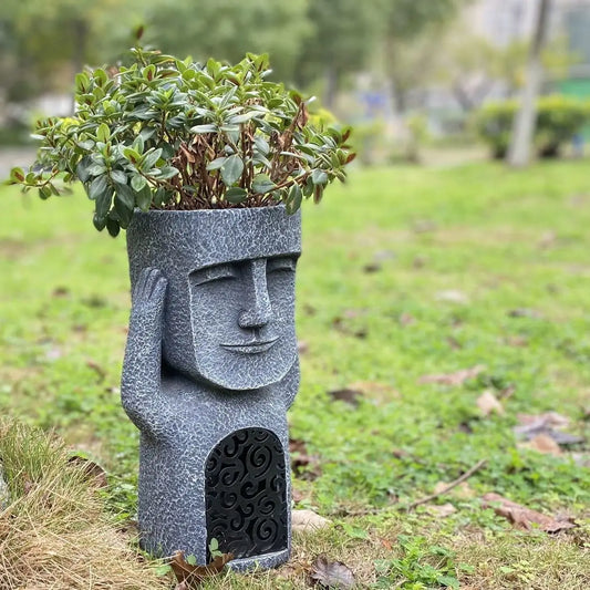 Decorbites™ Osterinsel-Statue Skulptur Außendekoration Harz-Figur