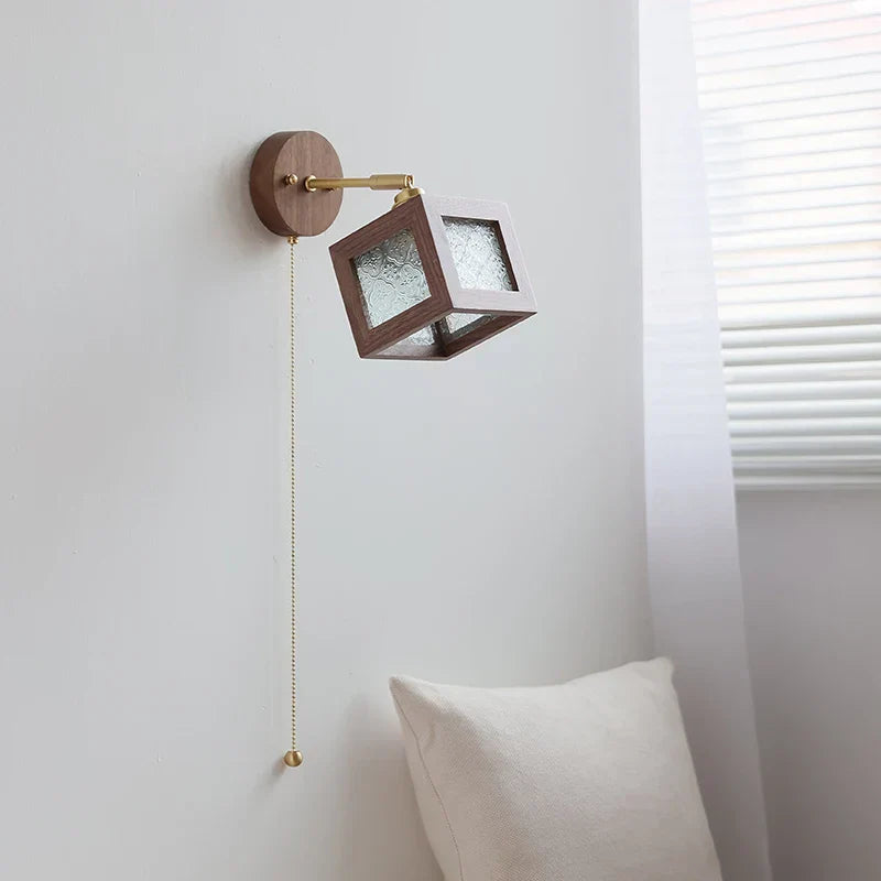 Decorbites™ LED Wandleuchte aus Walnussholz mit klarem Glas Badezimmerspiegel-Licht