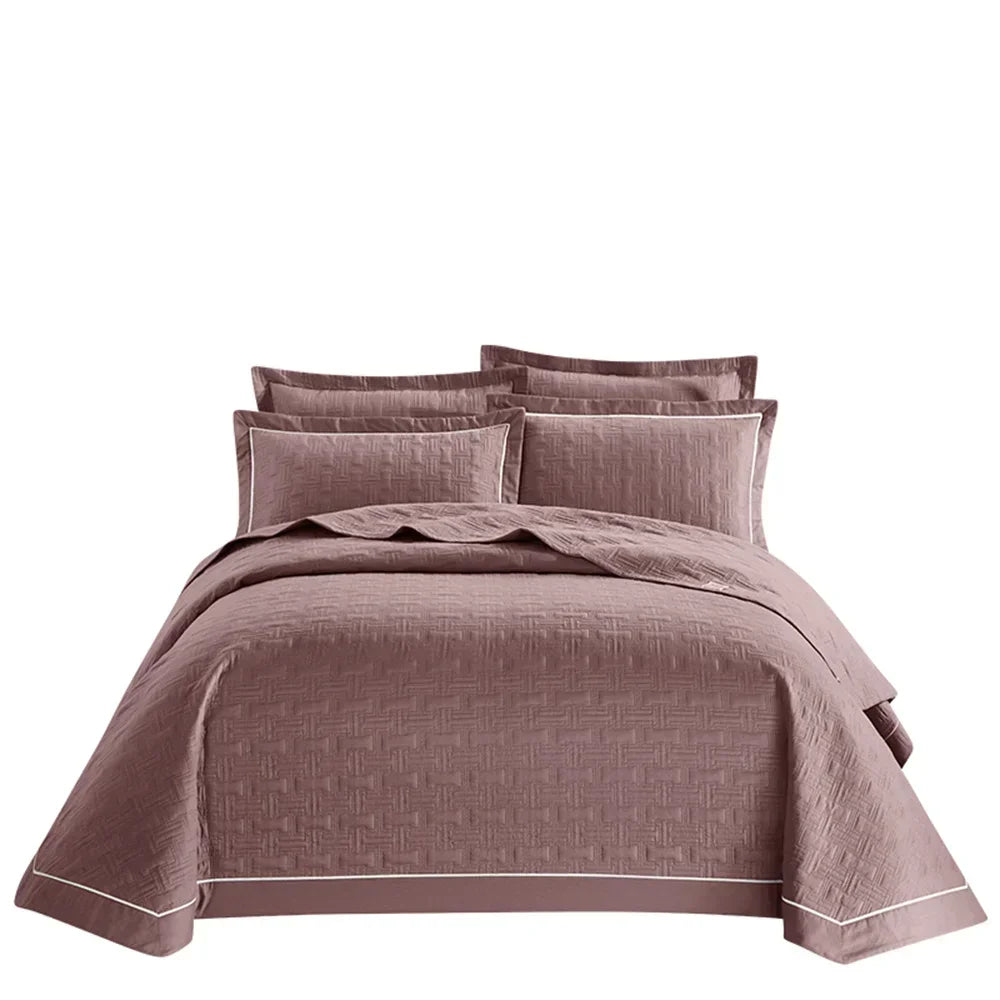 Decorbites™ Baumwoll-Tagesdecke-Bettüberwurf-Set mit dicker Steppung für luxuriöse Bettwäsche