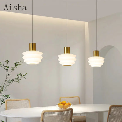 DecorBites™ Acrylic LED Hanging Lamp for Minimalist Bedroom Decor