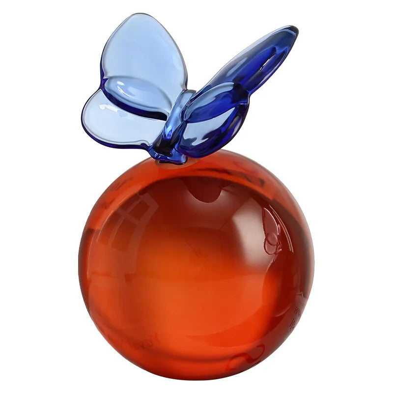 DecorBites™ Geometric Butterfly Crystal Ball Home Decor Figurine