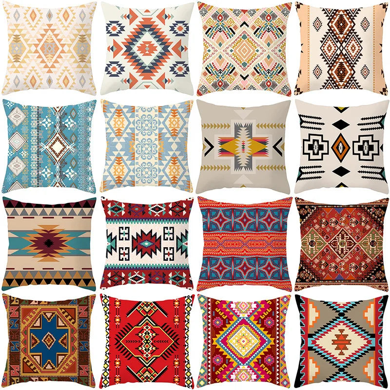 Decorbites™ Ethnisch-böhmisches Geometrisches Kissenbezug für farbenfrohe Homestay-Dekoration