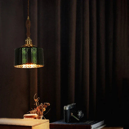 Decorbites™ Grüne Wellenglas-Hängeleuchte: Modernes Minimalismus für Wohnzimmer, Schlafzimmer, Café