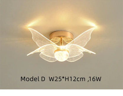 Decorbites™ Gold Akryl LED Deckenleuchte – Moderne nordische Stilbeleuchtung für die Hausdekoration