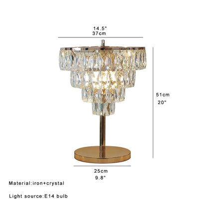 Decorbites™ Kristallbartischlampe Luxuriös Dimmbare 2700K Schreibtischleuchte Elegante Heimdekoration