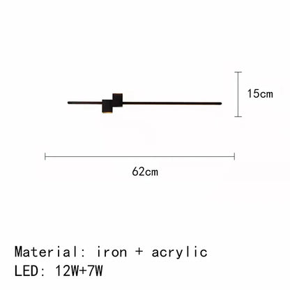 Decorbites™ LED Wandlampen: Moderne Schwarz-Weiß Aluminium Wandlampe für Wohnzimmer Schlafzimmer