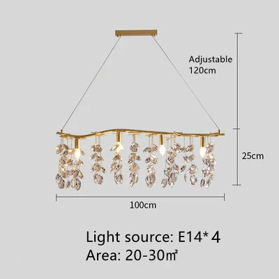 Decorbites™ Kristallzweig-Anhänger-Lüster für die Innenraumdekoration Leuchtenarmaturen
