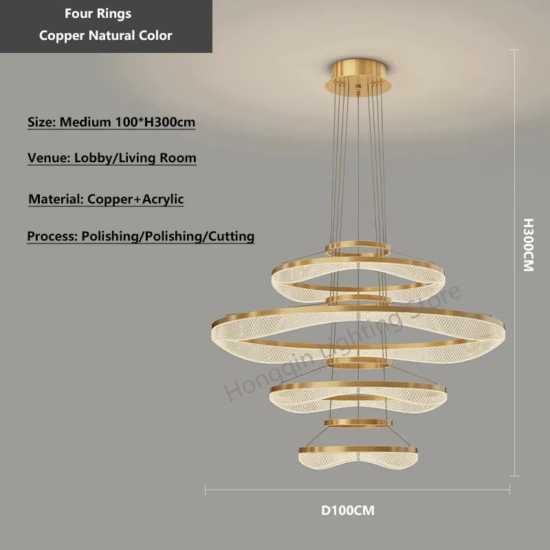 Decorbites™ Acryl Wohnzimmer Kronleuchter Pendellampe LED Hängelampe