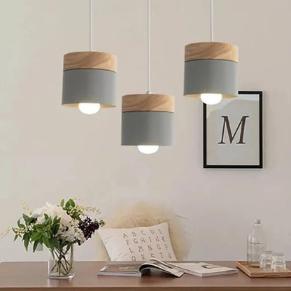 Decorbites™ Bunte Holz-Eisen-Hängeleuchten für modernes nordisches Wohnzimmer-Dekor