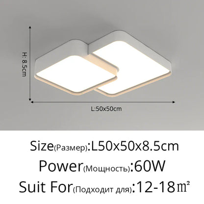 DecorBites™ LED Acrylic Chandelier - Modern Indoor Lighting for Bedroom Kitchen Living Room