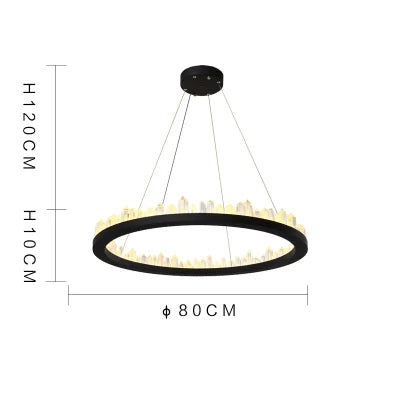 Decorbites™ Crystal-LED-Hängeleuchten: Moderne Gold-Schwarz-Industrielle Lampe für stilvolle Beleuchtung