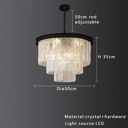 Decorbites™ Kristallglas-Deckenleuchter | Vintage-Luxus-Dekoration für Esszimmer und Wohnzimmer