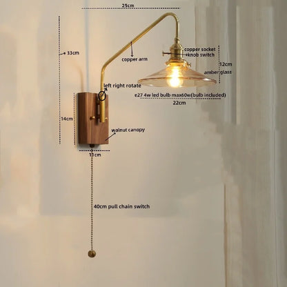 Decorbites™ Glas-Kupfer-LED-Wandleuchte Moderne Treppenbeleuchtung