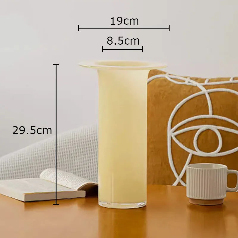 Decorbites™ Jade Trompetenglas-Vase Hydroponik-Blumentopf Schreibtisch-Dekoration
