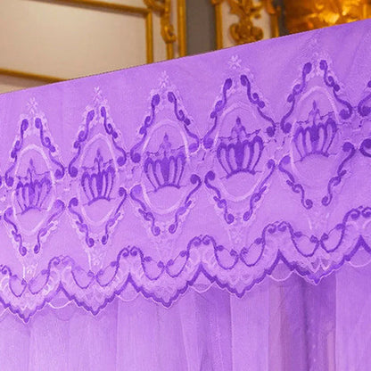 Decorbites™ Spitzen-Moskitonetz mit Edelstahlhalterung - Bettzelt in Queensize