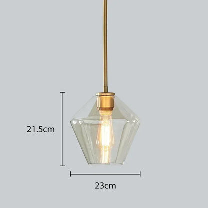 Decorbites™ Glasleuchter: Bernsteinfarbene Pendelleuchten für Esszimmer, Wohnzimmer, Schlafzimmer, Hotel, Café