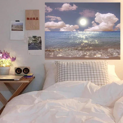 Decorbites™ Träumerische Fensterlandschaft Wandbehang für Raumdekoration