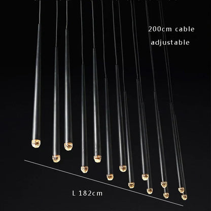 DecorBites™ Crystal Water Drop Ceiling Chandelier for Classic Living Room Decor