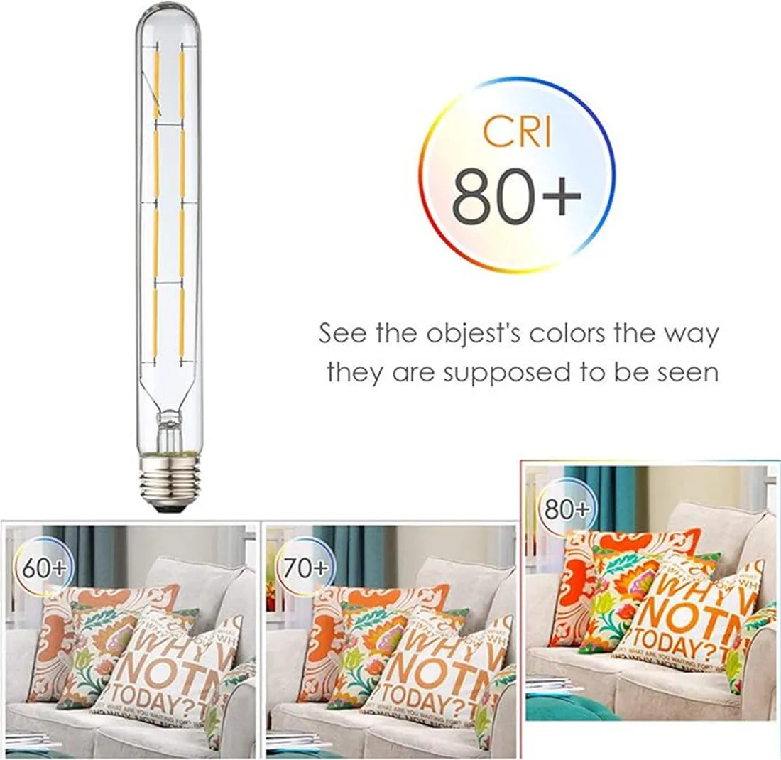 Decorbites™ LED-Filament-Tubus-Edison-Glühbirne 6000K T10 T185 T225 T30 T300 4W 6W 8W