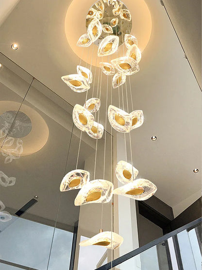 Decorbites™ Kristallglas-Treppenleuchter: Moderne nordische Luxusbeleuchtung für das Wohnzimmer