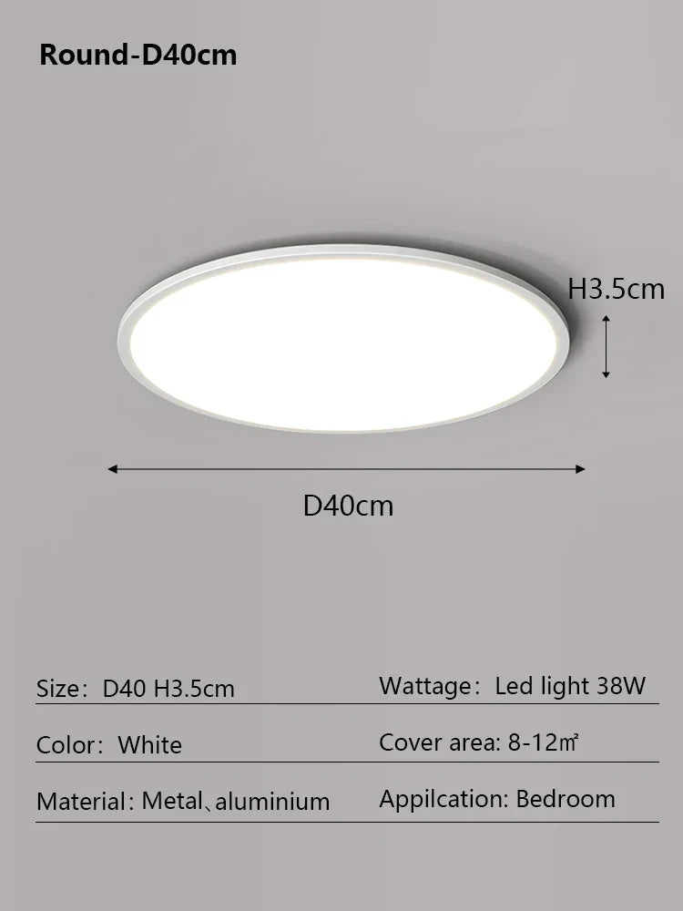 Decorbites™ LED-Deckenleuchte: Nordischer Stil Ultra-Dünne Quadratische Lampe für Wohnzimmer und Schlafzimmer