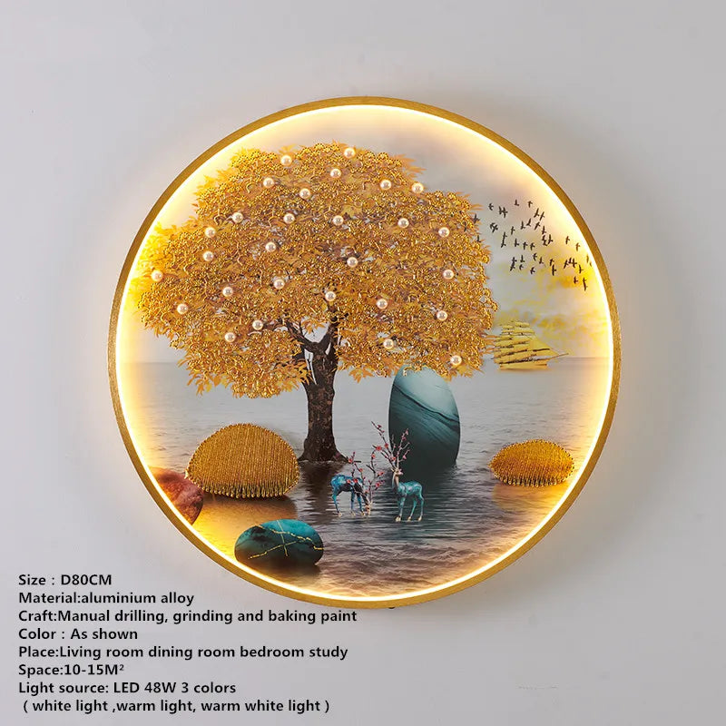 DecorBites™ LED Fishes Wall Picture Sconces: Creative Bedroom Lighting Fixture