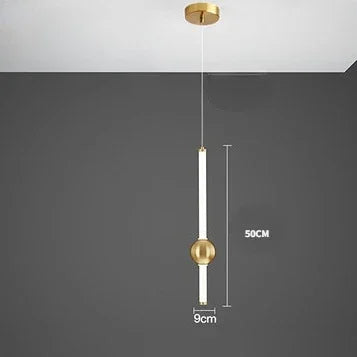 Decorbites™ Glasstab-Hängeleuchte - Moderne lange Hängelampe für Wohnzimmer, Schlafzimmer & Laden
