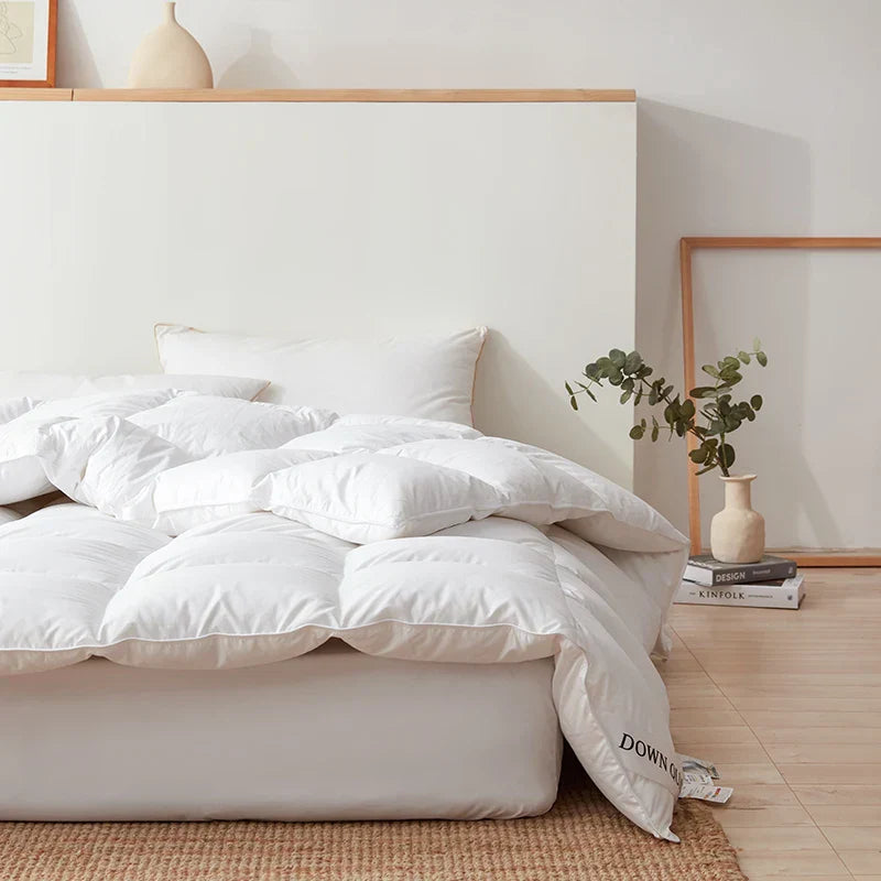 Decorbites™ Luxus-Baumwollbezug Weiße Daunenbettdecke, Überdecke für 5-Sterne-Hotels