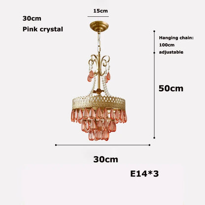 DecorBites™ Crystal Water Drop LED Ceiling Chandelier for Foyer and Entry Way