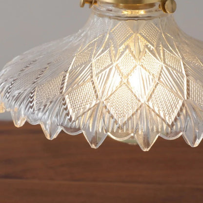 Decorbites™ Glas-LED-Pendantleuchte Walnussbaum Kupferschalter Nordisches Hängelicht