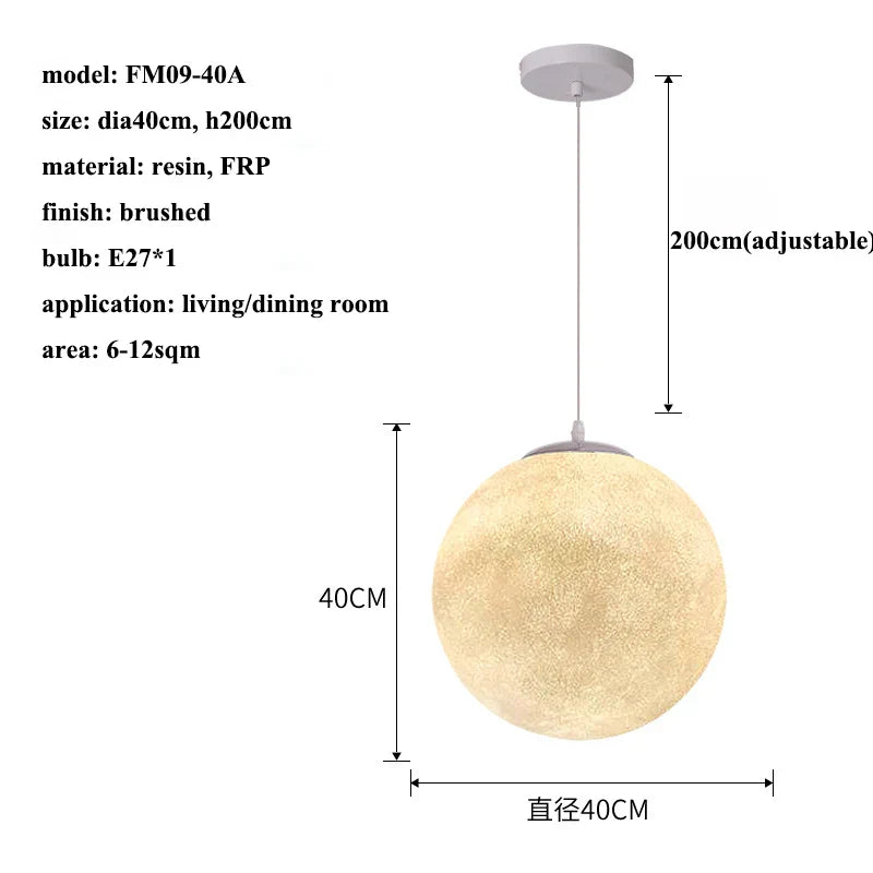 Decorbites™ Sahne-Mond LED-Hängeleuchter: Moderne Beleuchtung für Wohnzimmer, Küche und Schlafzimmer