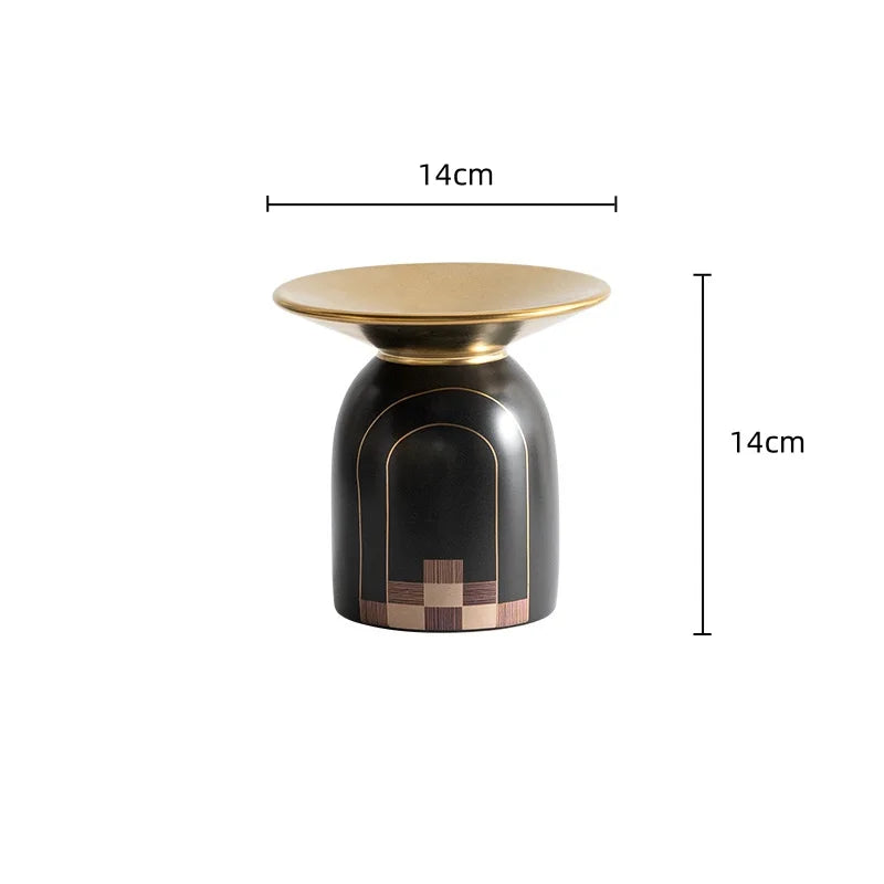 Decorbites™ Golden Tablettenvase Kerzenleuchter-Set – Elegante Wohnaccessoires & Blumenarrangements-Zubehör