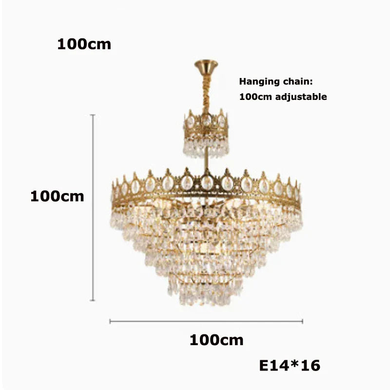 DecorBites™ Crystal LED Pendant Light for Living Room