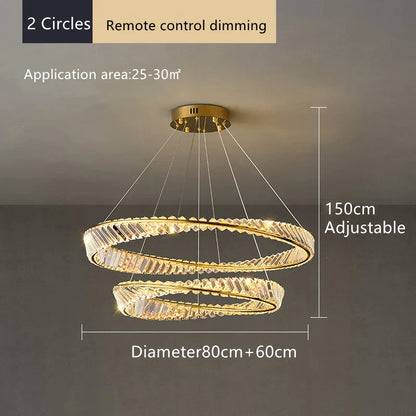 Decorbites™ Kristall-Deckenleuchter: Moderne Luxus-LED-Pendelleuchte für Küchen-, Wohnzimmer- und Flur-Dekoration