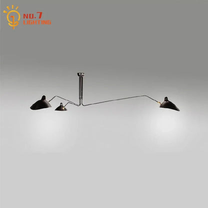 DecorBites™ Industrial Spider Serge Mouille Ceiling Lamp Black LED E27 Lighting