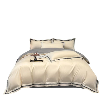 Decorbites™ Ägyptische Baumwoll-Bettwäsche-Set Queen King Größe Einheitsfarbe