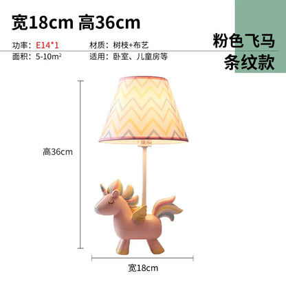 DecorBites™ LED Unicorn Table Lamp for Children's Room, Nordic Design Stand Light Lamparas