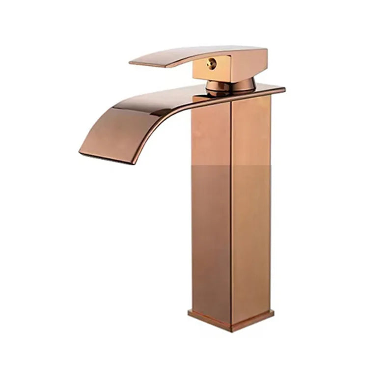 Rose Gold Waterfall Faucet