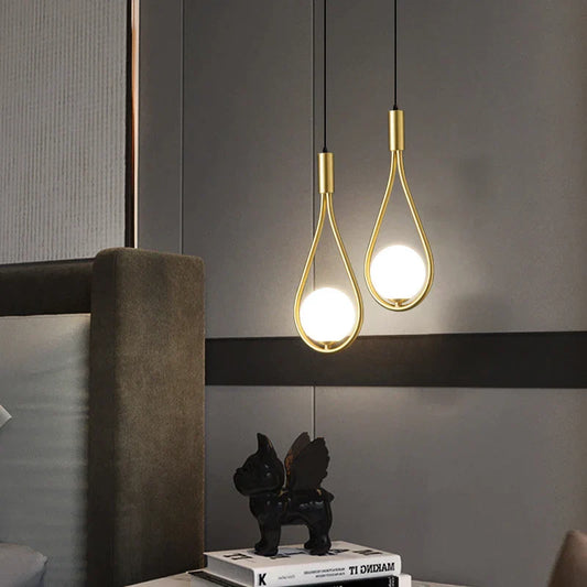 DecorBites™ Glass Ball Pendant Lamps for Home Kitchen Bar Decor & Wall Sconce