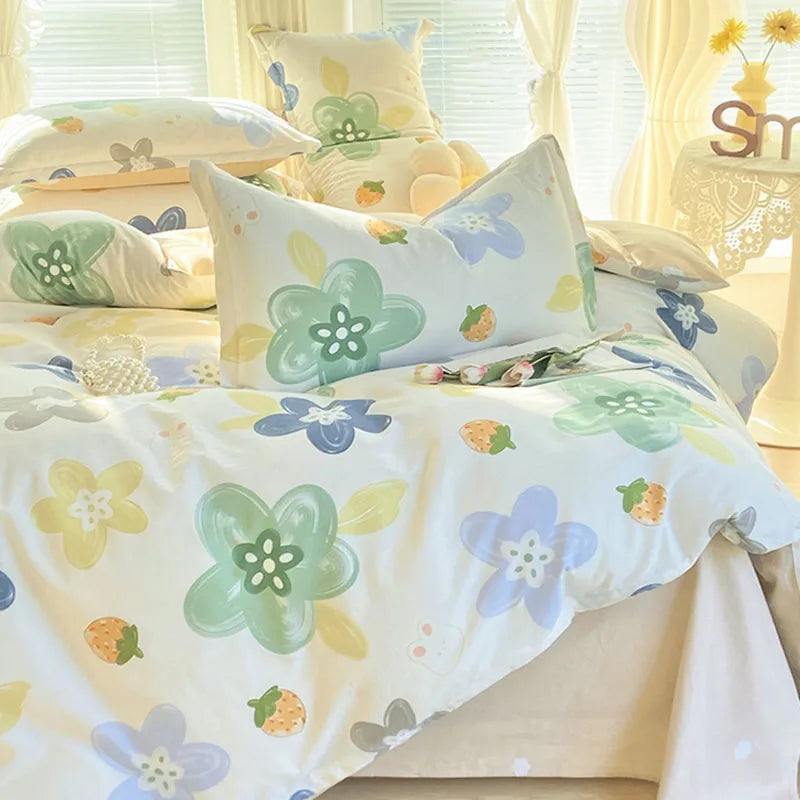 Decorbites™ Baumwoll-Bettwäsche-Set mit Druck für süßen, gemütlichen Schlaf