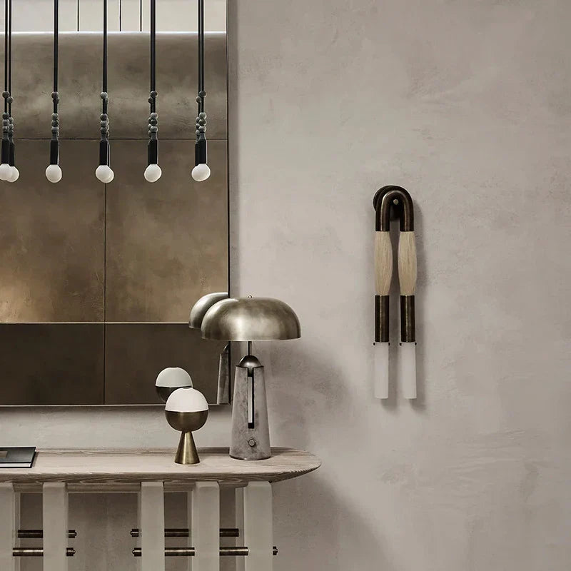 Decorbites™ Designer Quasten U-förmige Wandlampe - Gold/Silber/Schwarzes Metall - Hotel Wohnen Korridor