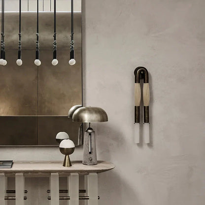Decorbites™ Designer Quasten U-förmige Wandlampe - Gold/Silber/Schwarzes Metall - Hotel Wohnen Korridor