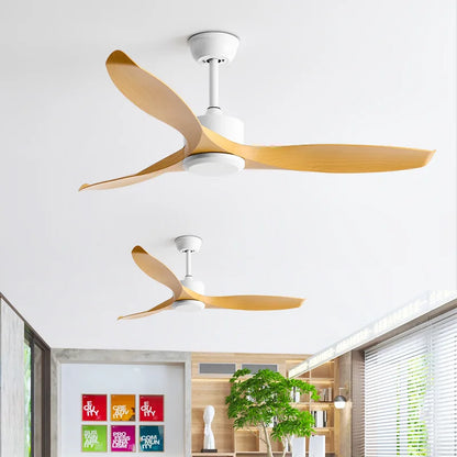 Decorbites™ 52" Deckenventilator in Schwarz-Walnuss-Optik mit LED-Licht und Fernbedienung