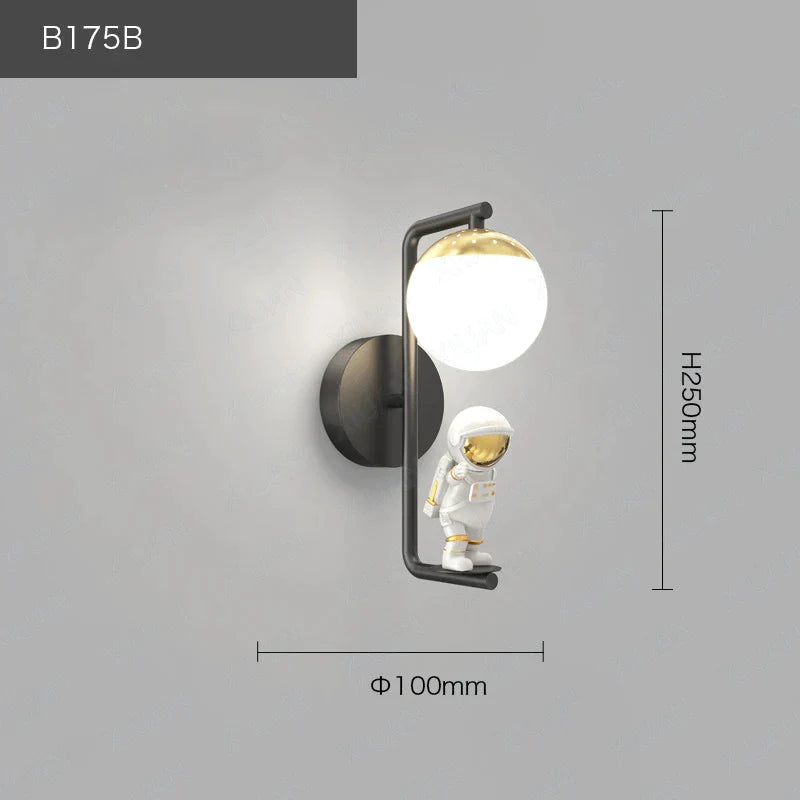 Decorbites™ Kinder-Astronaut-Wandlampe: Moderne Raumthemen-Schlafzimmerleuchte