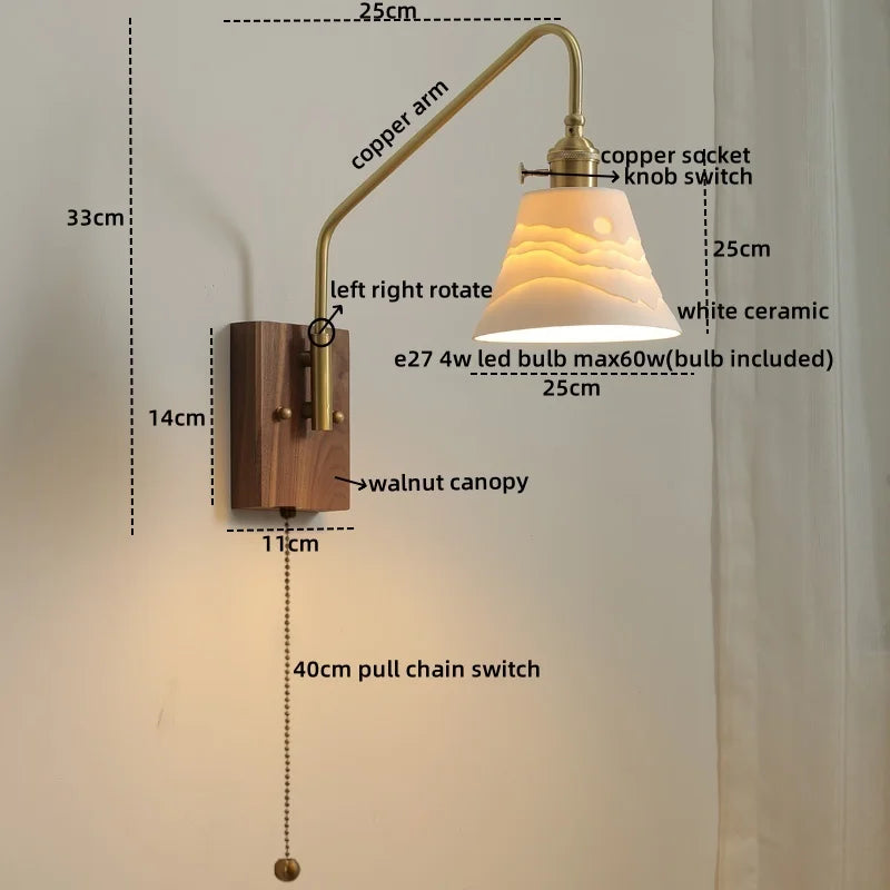 Decorbites™ Glas-Kupfer-LED-Wandleuchte Moderne Treppenbeleuchtung