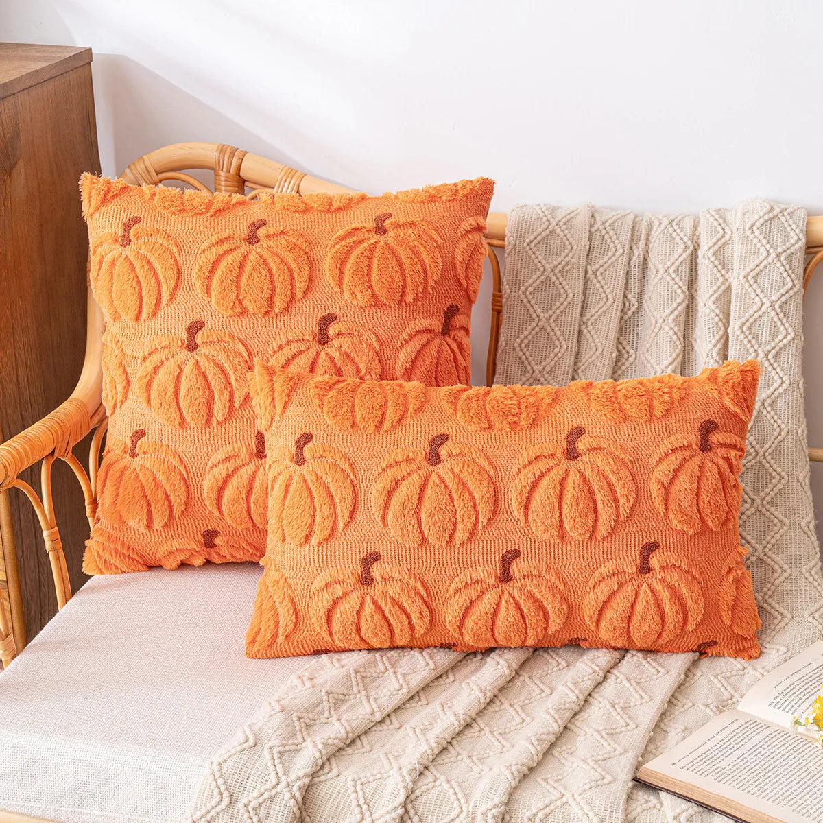 Plush Halloween Cushion Cover