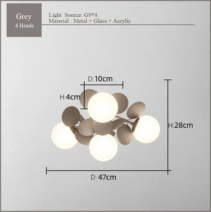 Decorbites™ Frostglas-Deckenleuchter für Innenbeleuchtung im Haus